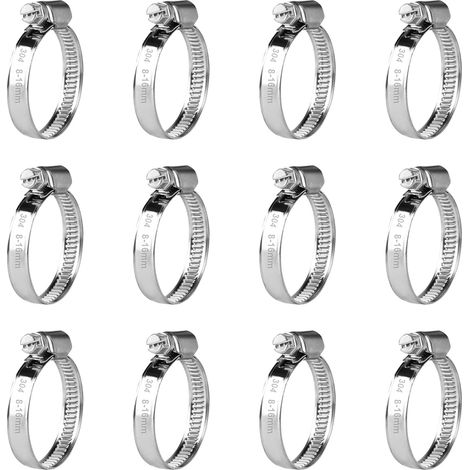Serrure réglable, Serrure à collier pour les pools à essence Diesel (8-16mm), Serrure en acier inoxydable (1/5)