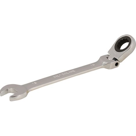 Chiavi a cricchetto Silverline Ingegneria Meccanica combinata a testa flessibile-16 mm (1/5)
