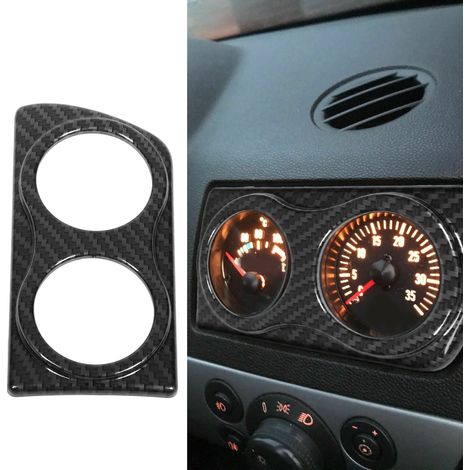 Fahrzeugmodifikation: Doppelter Armaturenbrettadapter für Lüftungsschlitze, Carbonfaser-Textur, kompatibel mit Vauxhall Astra H VXR MK5 RHD (26295-C) (1/5)