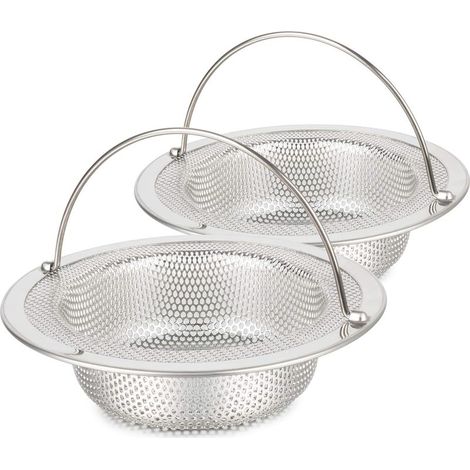 Crépine d'évier, bonde d'évier de cuisine, bouchon d'évier, bouchon de vidange utilisé pour éviter le colmatage des éviers de cuisine (11,4 cm de diamètre) (1/5)
