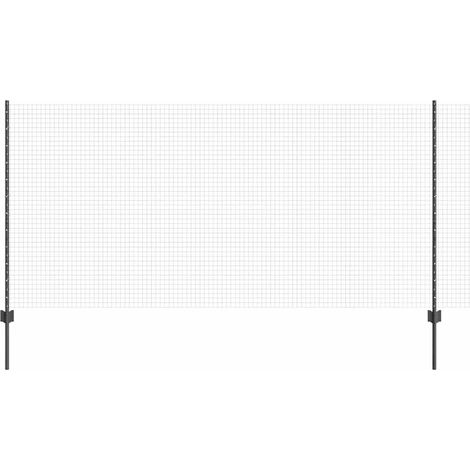 Maison Exclusive - Schweißdrahtzaun mit Pfosten 10 x 1,2 m (B x H