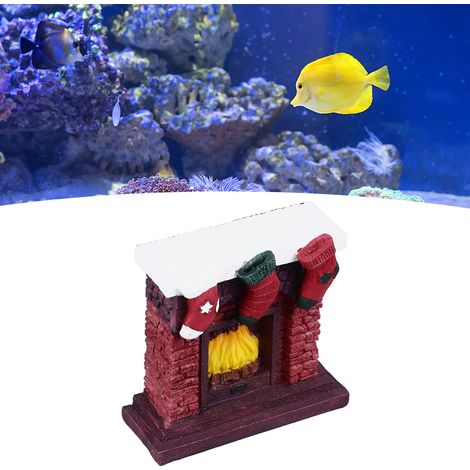 Décoration de Noël pour Aquarium - Sapin et Guirlande de Cheminée Artisanat Ornements de Fêtes-AUTRES (1/5)