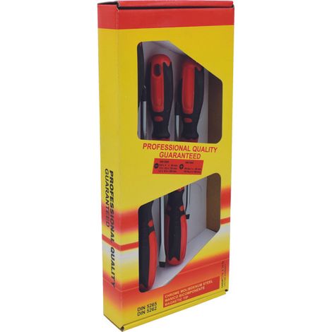 Satz mit 5 Schraubendrehern Schnitt 4x80 -5,5x125-6,5x150 und Kreuz PH 1x80- PH 2x100 - Idrhaus