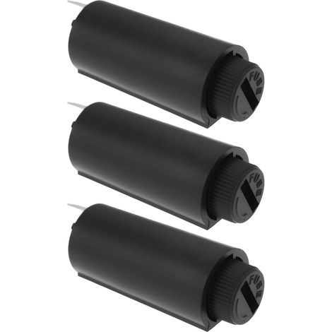 3x Porte-fusibles Verticaux Fermés avec Capuchon 5 Mm X 20 Mm 250 V 10 A pour Tableaux d'alimentation Et Divers Petits Appareils électriques (1/5)
