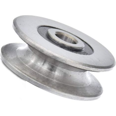 Poulie de roulement à billes avec rainure en U profonde de 8 mm, 250 kg, poulie en métal pour guide de levage, diamètre intérieur (40 x 13 mm) (1/4)