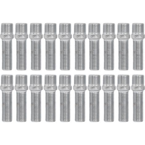Boulons de Roue étendus, Kit de Conversion de Boulons de Roue avec Tige en Acier Haute dureté de 32 Mm, Revêtement en Zinc Noir pour TT A3 S4 A8 S7 (M141.25-M121.5) (1/5)