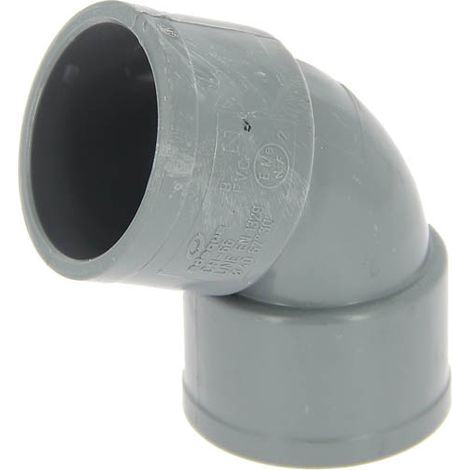 Coude PVC femelle-femelle 67°30 Ø40