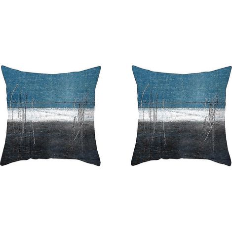 Kissenbezug für Sofa, Haushaltswaren, abstrakter Pfirsichhaut-Kissenbezug, Aquarelldruck, 17 (1/5)