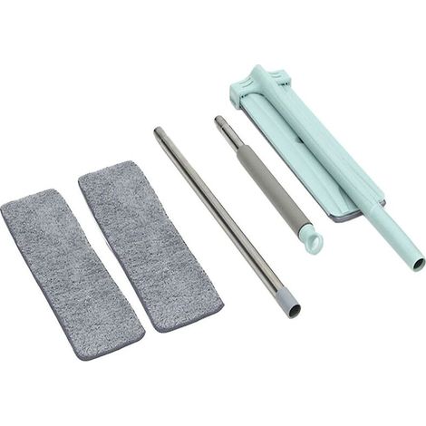 Hands Free Self Wringing Squeeze Microfiber Spin Push Mop Clean Tool Mop