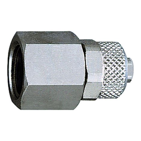 Riegler Gerade Aufschraubverschraubung, G 1/4 i., für Schlauch 8/6 (1/2)