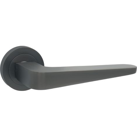 DOMINO Poignée de porte VITA-R M8 Titan Poignée Sans rosace titane (1/5)