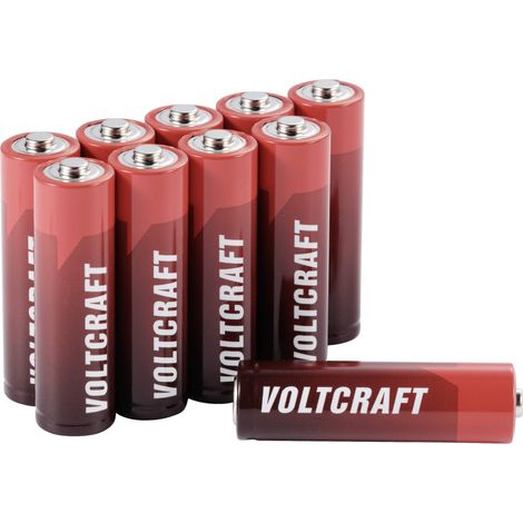 VOLTCRAFT Industrial LR6 Pile LR6 (AA) alcaline(s) 3000 mAh 1.5 V 10 pc(s) C925442 (1/3)