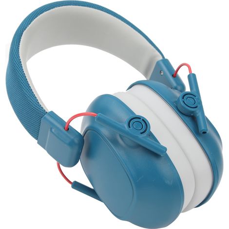Casque antibruit pliable, réduction sonore de 25 dB, idéal pour le tir et la protection auditive (norme 911, bleu). (1/5)