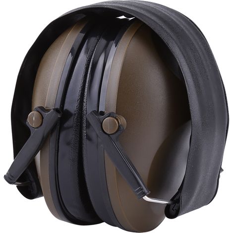 Casque antibruit de protection pour la réduction du bruit industriel (vert brunâtre) (1/5)