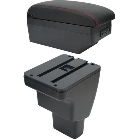 Console centrale accoudoir boîte de rangement organiseur intérieur avec port USB compatible Hyundai i10, remplacement accessoire habitacle (1/5)