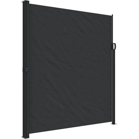 Tenda da Sole Laterale Retrattile Nera 220x500 cm vidaXL (1/5)