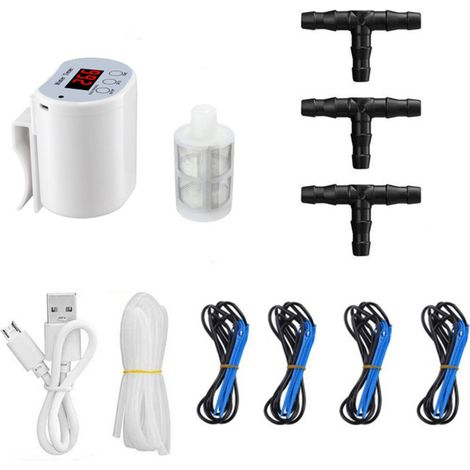 Système d'arrosage automatique pour 16 plantes d'intérieur en pot Kit d'arrosage automatique Native Irrigation Tool Packs avec chargeur USB (1/5)