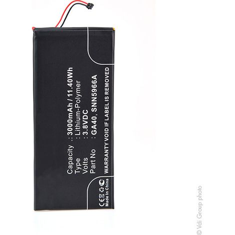 NX - Batterie téléphone, smartphone, GSM pour Motorola 3.8V 2700mAh - GA40SNN5966A (1/3)