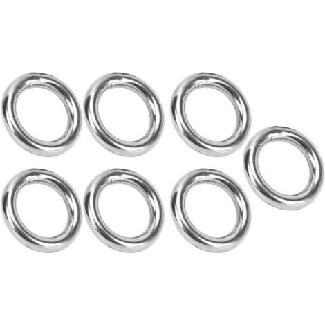 Lot de 7 joints toriques métalliques étanches et antirouille en acier inoxydable 304, haute résistance, soudés sans soudure, 8 x 35 mm (1/5)