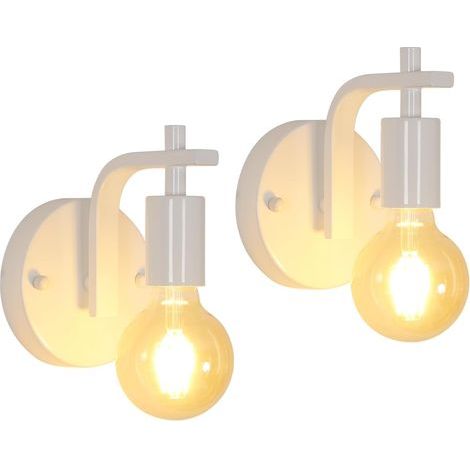 Pieces Vintage Indoor Wall Sconce, Metal Wall Lamps, E27 Indoor Wall Lights for Bedroom, Living Room, Hallway (Bulbs Not Included) (1/5)