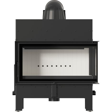 Kamineinsatz aus Stahl KRATKI FLOKI L rechts 12 kW Ø 200 (1/5)