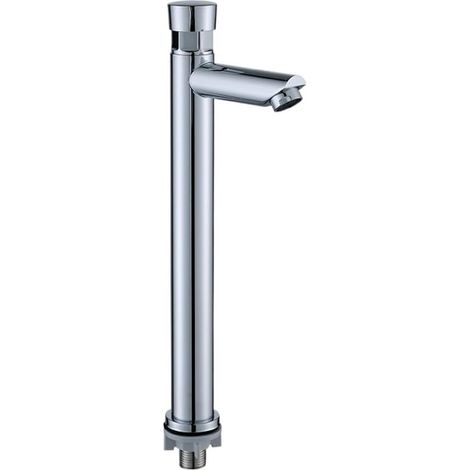 Rubinetto a risparmio idrico, placcato, rubinetto dosatore a chiusura automatica, rubinetto pubblico temporizzato, rubinetti a pulsante per cucina domestica, bagno, hotel (C) (1/5)