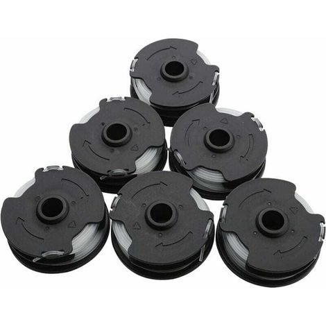 6er-Pack Ersatz-Fadenspulen für LIDL Parkside PRTA 20-Li A1 / B2 / C3 Trimmer. 27 FT/8,3 m Trimmer-Zubehör für PRT 300 A1, PRT 550 A1/A3.