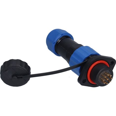 Connecteur aviation SP16 à brides étanche IP68 mâle femelle soudure 9 broches 250V 5A pour équipement communication et électronique (1/5)