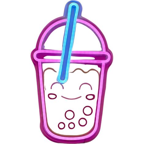 Lampe led effet néon mural bubble tea kawaii sur port USB (1/3)