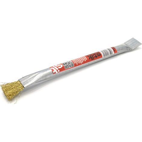 S&M 862465 – Raschietto e spazzola pulitore in acciaio PuliPellet per stufe a pellet  Lunghezza 240 mm  Raschietto e rimozione catrame, fuliggine e creosoto  Altamente resistente (1/3)