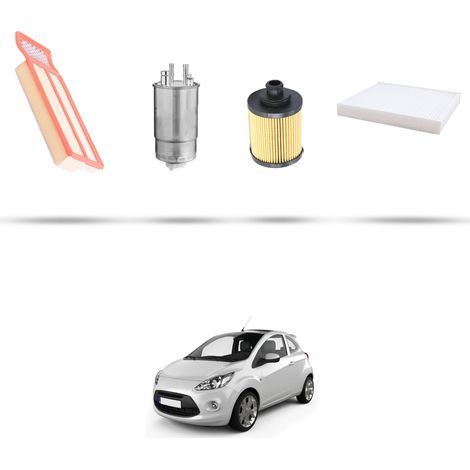 Kit tagliando 4 filtri compatibile con Ford KA II 1.3 Cdti 55kw dal 2008 (1/5)