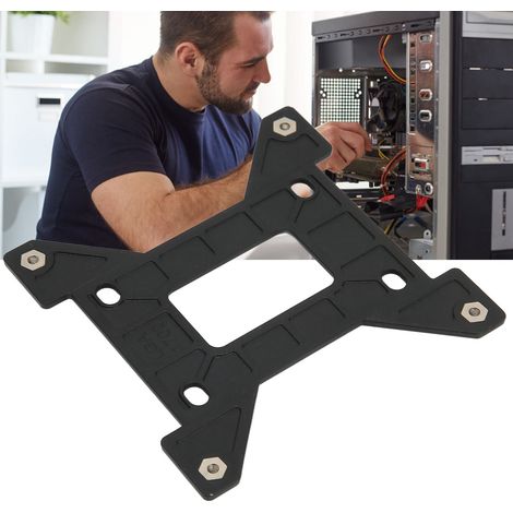 Support de Radiateur Haute Résistance Anti-Chute Plaque Arrière en PE pour Sockets Intel 1150 1155 1156