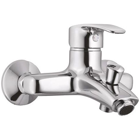 Robinet mitigeur bain-douche mural, finition chromée - Access'O, Rolf