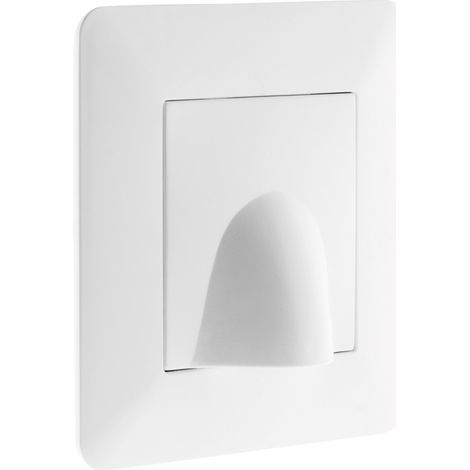 Einbau-Kabelauslassplatte Modell ARTEZO weiß ZENITECH.