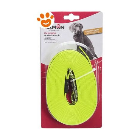 Camon Dog Guinzaglio Addestramento PVC Verde - 5 m - Accessori
