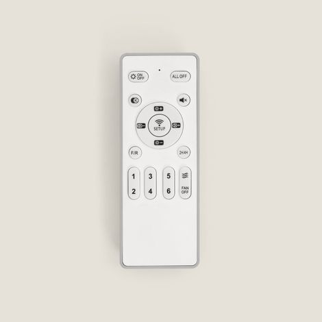 Ventilador de Techo con luz Silencioso DC Ratán Nara Transparente Mando a Distancia Pequeña (hasta 10 m²) 50 cm Marrón