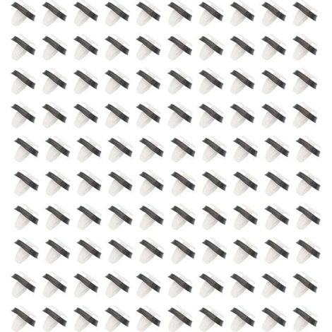 100pcs Agrafe Garniture Fixation Clip Panneau Joint Porte Destiné à Fiat Ducato 71728806, XU,8565.43, 856543 avec Joint en Caoutchouc - (1/4)