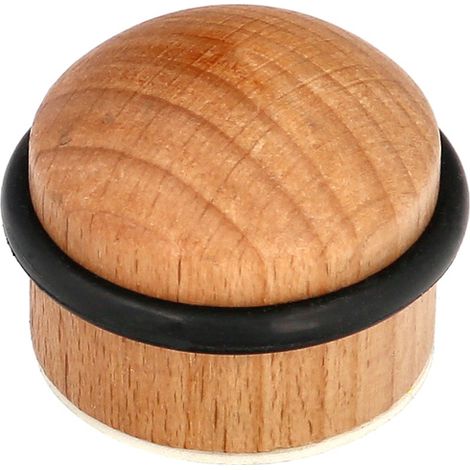 Fermaporta in Legno Adesivo/Avvitabile Rotondo Rovere Chiaro (1/5)