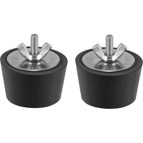 2 Pièces Bouchon Piscine Diamètre 38mm Bouchons d'hiver en Caoutchouc avec Boulons Acier Inoxydable Antigel Produit Hivernage Piscine par Le Gel Aux Canalisations de Drainage de Piscine (1/5)