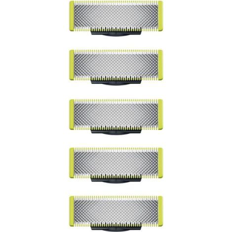 Kompatibel mit OneBlade – Ersatzklingen für den OneBlade Elektrorasierer/Trimmer, langlebiger Edelstahl, zum Trimmen, Stylen und Rasieren, 5er-Packung