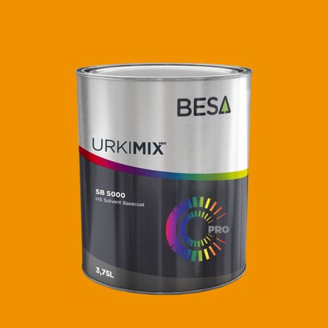 Pot de peinture Polyuréthane / bi composant Jaune Soleil RAL 1037  Brillant - 500 gr