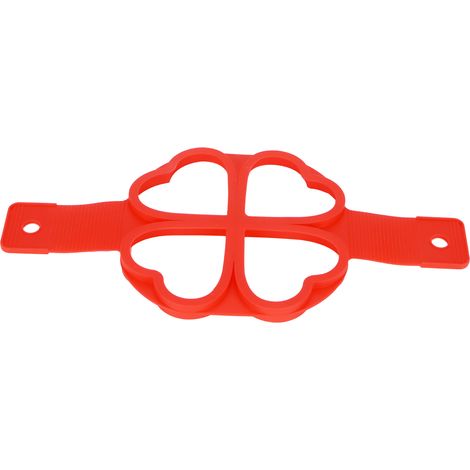 Moule à crêpes en silicone antiadhésif pour la préparation de crêpes aux œufs, accessoire de cuisine et de pâtisserie maison. Motif cœur. (1/5)