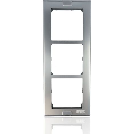 Cornice coprifilomuro con telaio 3 moduli sinthesi s2 urmet 1148/63