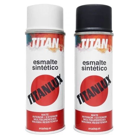 Pintura tinta anticalorica en Spray TITAN Rojo 200 ml