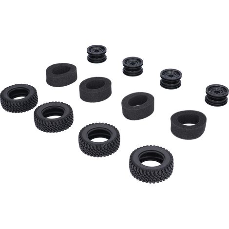 4-teiliges Set Gummireifen für MN86 1/12 ferngesteuerte Autos, Upgrade-Ersatzteile (1/5)