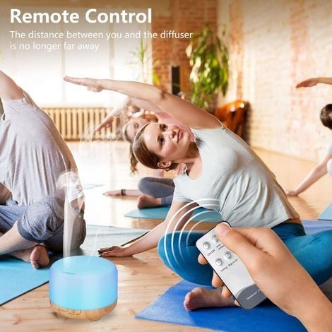 500-ml-Aroma-Diffusor, BPA-freier Aroma-Diffusor, leiser Ultraschall-Luftbefeuchter mit Fernbedienung und automatischer Abschaltung (1/3)