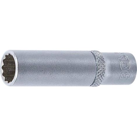 Douille pour Clé 6,3 mm (1/4) - Douze Pans, Longue - Précision et Durabilité - Acier, Zones Difficiles - D-Work (1/5)