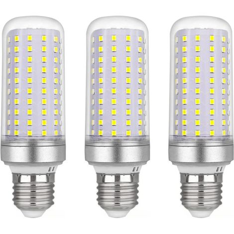 E27 30W LED Corn Bulb, AC175-265V, Cool White 6000K 2500LM, Non-Dimmable, Equivalent to 300W Halogen Bulb, LED Corn Light Bulb for Chandeliers, Ceiling Lights, Table Lamps and Floor Lamps, 3-Pack (1/5)