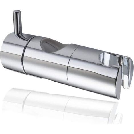 Support Pommeau Douchette, Accroche Douche à Main Ventouse, Fixation Pommeau Douche Mural, Curseur Douche Universel Remplaçable Curseur (22mm, Argent) (1/5)