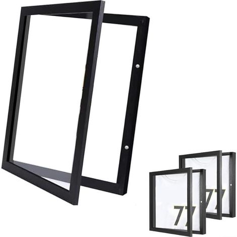 Cadre photo en polystyrène imitation bois 33 x 33 cm – Résistant aux UV – Pour t-shirts et maillots – Décoration maison et bureau (1/5)